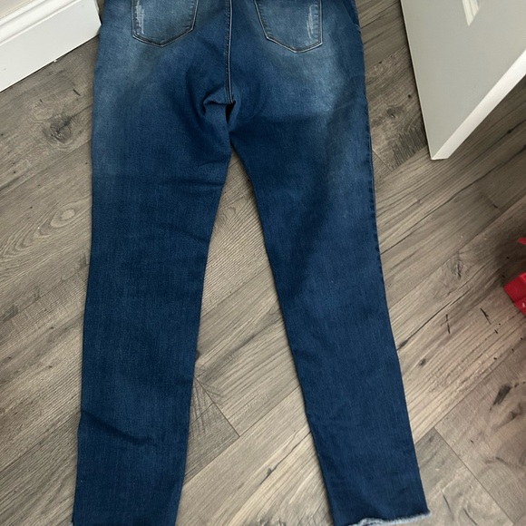 Distressed Blue Jeans - Picture 2 of 3